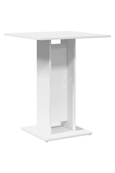 vidaxl Masă de bistro, alb, 60 x 60 x 75 cm, lemn prelucrat