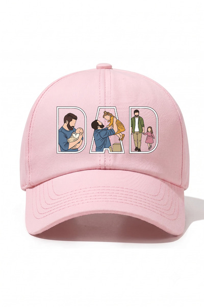 l'eivor Dad- Dad & Daughter Very Special Design Printed Cotton Hat