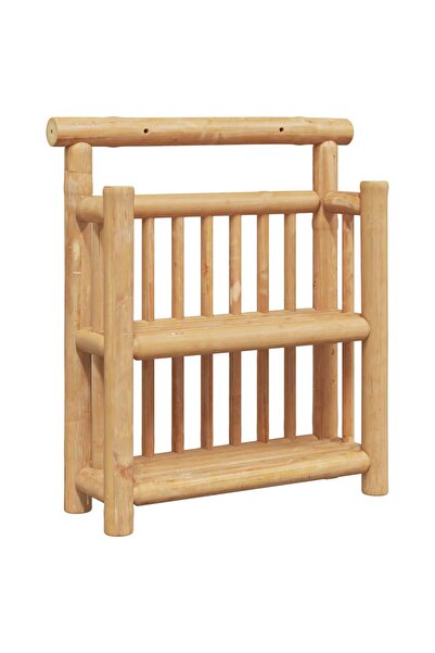 vidaxl Raft de perete cu raft Pe perete 40 x 13 x 44 cm Bambus