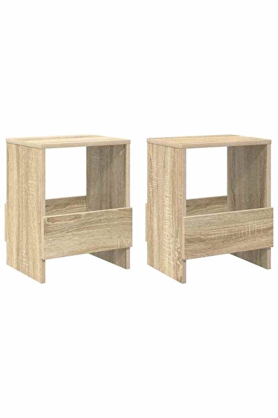 vidaxl Raft pentru reviste 2 pcs Stejar Sonoma 35 x 30 x 45 cm