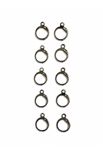 Major Hobi 12 mm Earring Attachment Silver Hoop Earring Clip Jewelry Material...