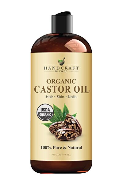 handcraft Blends Organic Castor Oil 16 Fl Oz | 100% Pure and Natural | Premiu...