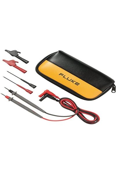 Fluke güvenlik test ucu seti [lamella tapa 4 mm - test probu] 1,5 m siyah, kı...
