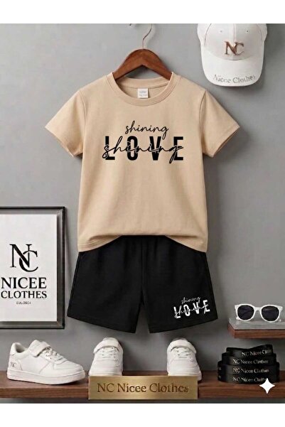 NC Nicee Clothes ΚΑΛΟΚΑΙΡΙΝΟ ΠΑΙΔΙΚΟ ΜΠΛΟΥΖΑΚΙ ΚΑΙ ΣΟΡΤΣ UNISEX (ΜΑΥΡΟ ΣΧΕΔΙΟ...