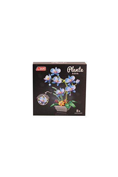 WOWMOMKIDS Jk29011 Jaki Blue Orchid 581 Piece Block Toy in a Pot