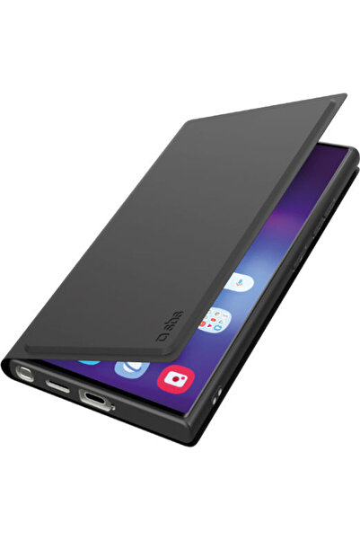 SBS Λεία Θήκη Πορτοφόλι Σιλικόνης 0.77mm Μαύρη (Galaxy S25)