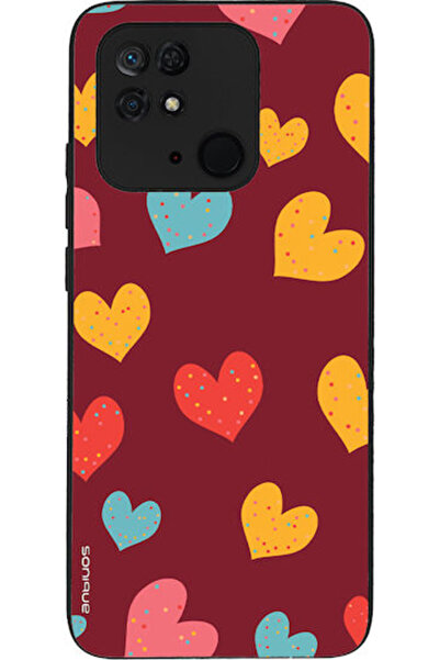 Other Θήκη Sonique Heart Series για Xiaomi Redmi 10c Μπορντό