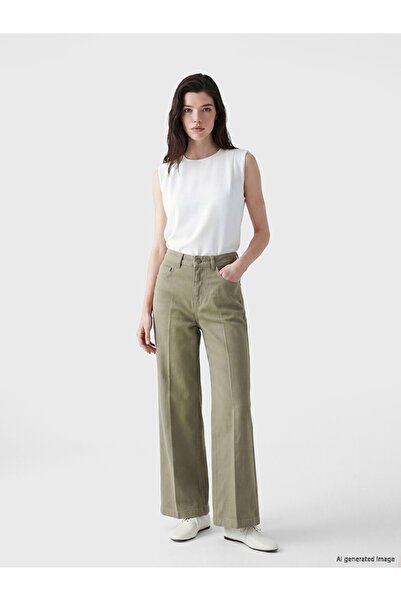 LC Waikiki Esvab • Modern & Distinctive Wide-Leg Women's Jean Pants