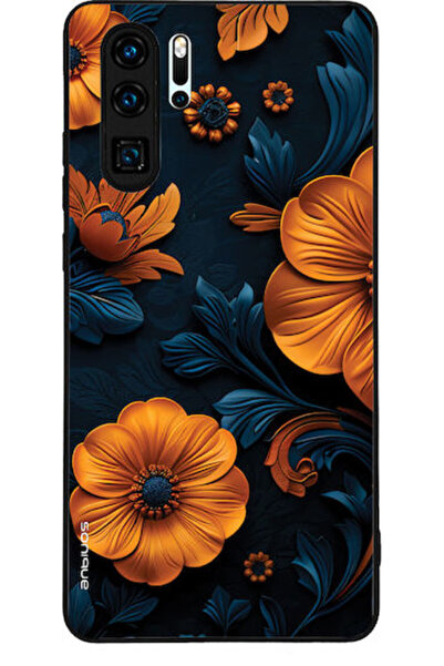 Other Θήκη Sonique Σειράς 3D Λουλουδιών για Huawei P30 Pro Πορτοκαλί 01