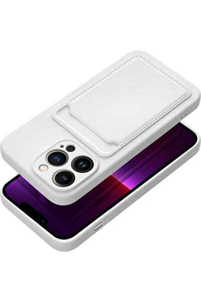 OEM Κάλυμμα πλάτης κάρτας σιλικόνης λευκό (iPhone 15 Pro) Κωδικός: 592322