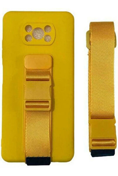 Hurtel Rope Air Bag Πίσω Κάλυμμα Σιλικόνης 1mm Κίτρινο (Poco X3 NFC / X3 Pro)