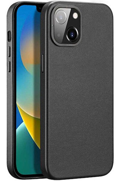 Dux Ducis Grit Πίσω Κάλυμμα από Συνθετικό Δέρμα Μαύρο (iPhone 14 Plus)