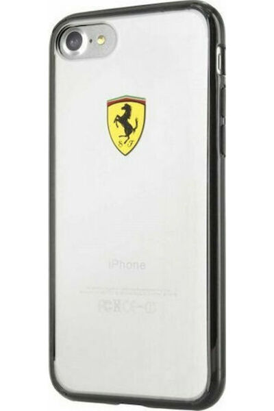 Ferrari Racing Shield Πίσω Κάλυμμα Πλαστικό Μαύρο / Διαφανές (iPhone SE 2022/...