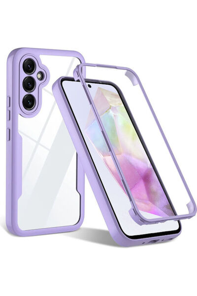 Techsuit ColorVerse 360 Full Cover Silicone Purple Galaxy A35