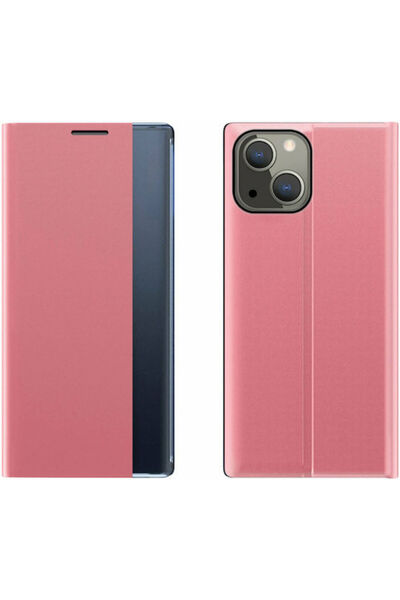 Hurtel Sleep Book Συνθετικό Δέρμα / Πλαστικό Ροζ (iPhone 13 mini)