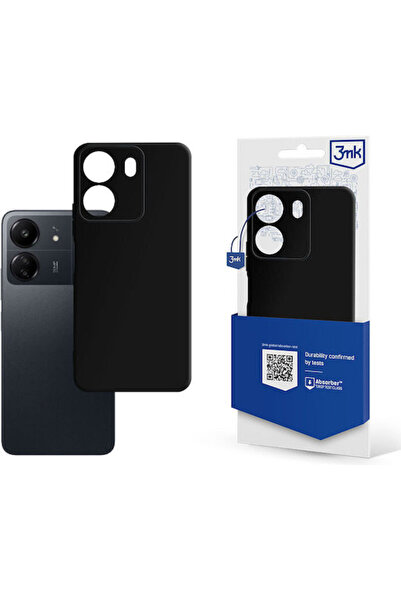 3MK Ματ Πίσω Κάλυμμα Σιλικόνης 1.2mm Μαύρο (Redmi 13C 4G / Poco C65 4G) Κωδικ...