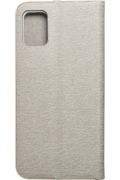 Forcell Luna Gold Book Συνθετικό Δέρμα Ασημί (Galaxy A51)
