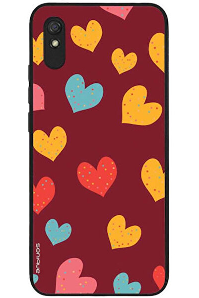 Other Θήκη Sonique Heart Series για Xiaomi Redmi 9a Redmi 9at Μπορντό