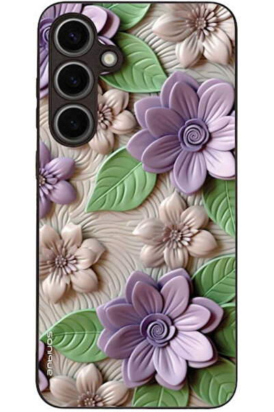 Other Θήκη Sonique Σειράς 3D Λουλουδιών για Samsung Galaxy S24 Plus Μωβ