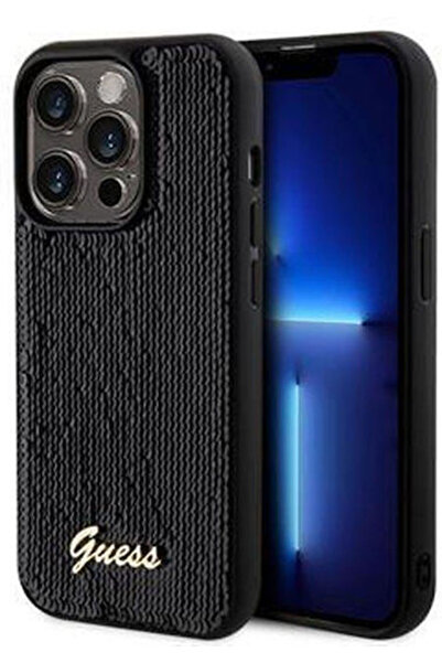 Guess Script Logo Back Cover Plastic / Silicone Black (iPhone 14 Pro) Code: G...