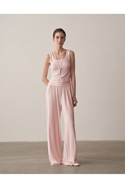 Kuğu Collection Fit Atlet Pudra Pembe