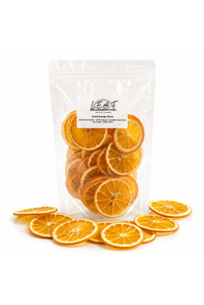 LEAF DRIED CITRUS Felii de Portocală Deshidratată 100g pentru Decorațiuni și ...