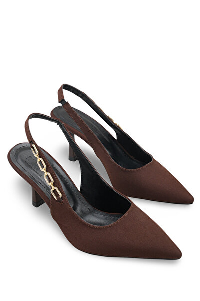 Riccon Women's Pointed Toe Open Back Thin Heeled Shoes 0012122