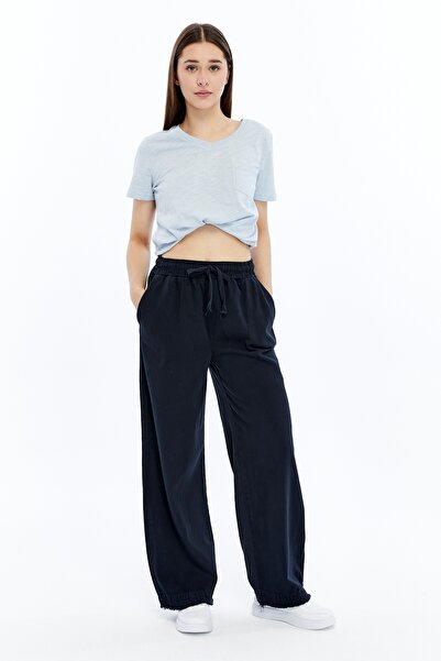 Çarli Women's Canvas Trousers 4760 Navy Blue