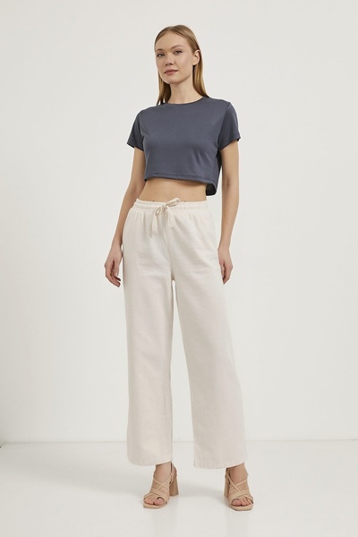 Çarli Women's Canvas Trousers 5118 Stone