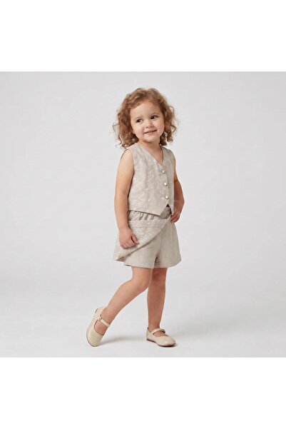 bebeğim butik Linen Vest Shorts Set