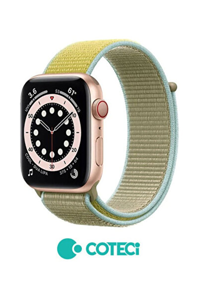 COTECi Λουράκι Apple Watch 42 44 45 49mm Magic Tape W17 Καμηλό