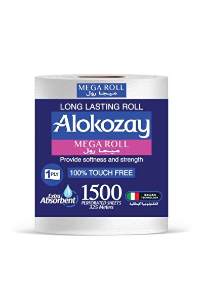 Alokozay Kitchen Towel Paper Mega Roll 1500 Sheets 325m
