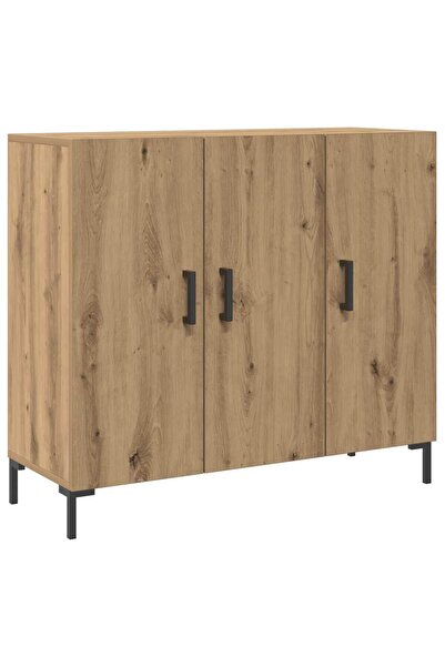 vidaxl Dulap, stejar artizanal, 90x34x80 cm, lemn prelucrat