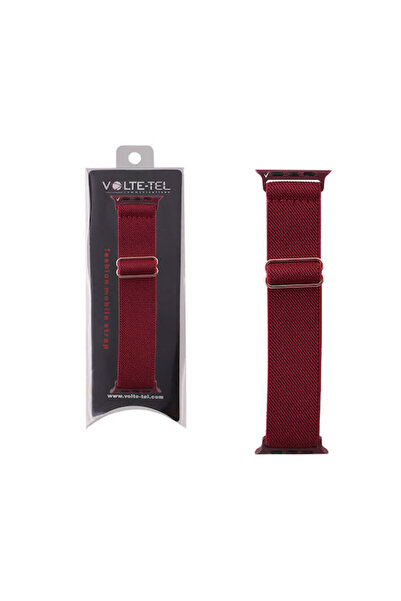 Other Volte-Tel Υφασμάτινο Λουράκι Μπορντό (Apple Watch 38/40/41/42mm)