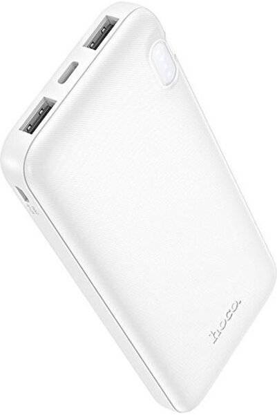 hoco. Hoco J128 Power Bank 10000mAh με 2 θύρες USB-A Λευκό