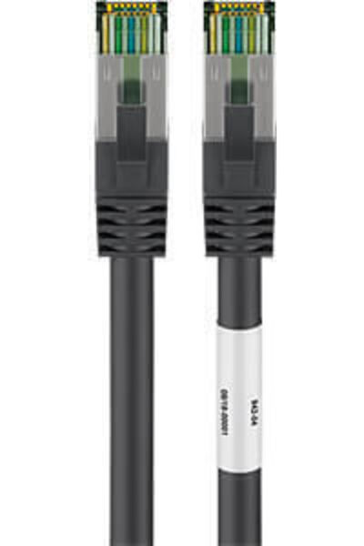 goobay Καλώδιο Ethernet S/FTP Cat.6a Gigabit 10μ Μαύρο Κωδικός: 66726