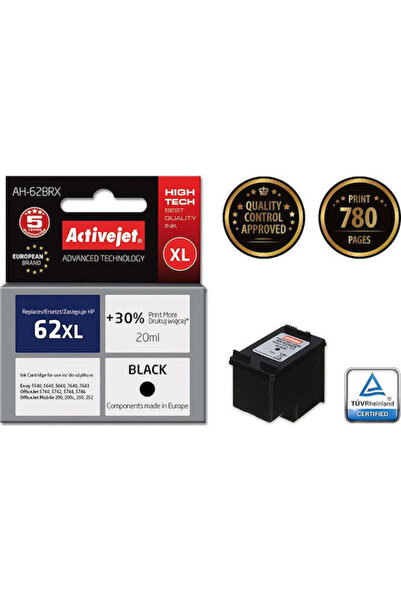 Other Συμβατό μελάνι για εκτυπωτές inkjet Active Jet HP 62XL C2P05AE 780 Σελί...