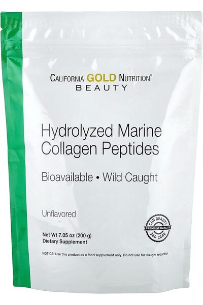 California Gold Nutrition , Hydrolyzed Marine Collagen Peptides, Unflavored, ...