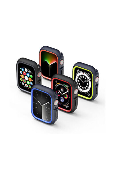 Dux Ducis Πλαστική Θήκη μεσονύχτιο/πορτοκαλί για Apple Watch Series 7/8/9 45mm