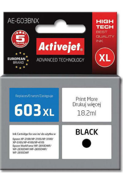 Other Συμβατό μελάνι για εκτυπωτή inkjet Active Jet Epson 603XL 18.2ml Μαύρο