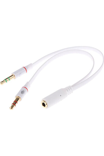POWERTECH Μετατροπέας 3.5mm 2x αρσενικό σε 3.5mm θηλυκό Λευκό 1 τεμάχιο CAB-J048