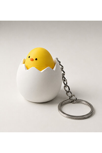 Buki'nin Atölyesi Breloc Clicker Chick Push-Push Blue Switch Jucărie pentru a...