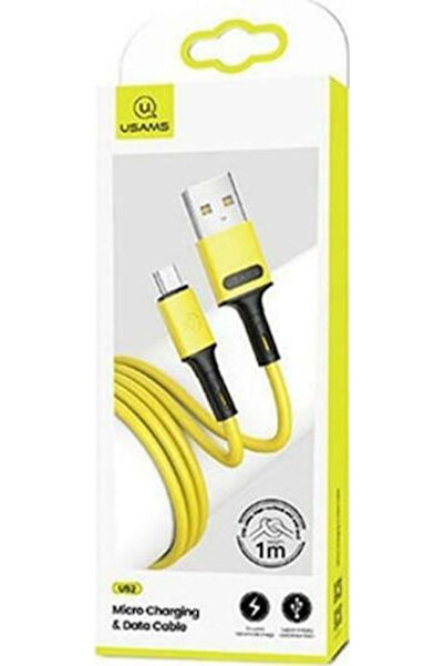 Usams SJ435 1μ Κανονικό Καλώδιο USB 2.0 σε micro USB Κίτρινο (SJ435USB03)