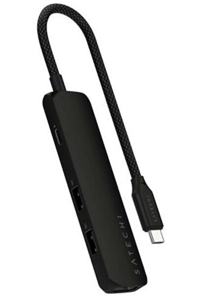 Satechi 4-σε-1 Σταθμός σύνδεσης USB-C με HDMI 4K PD Μαύρο