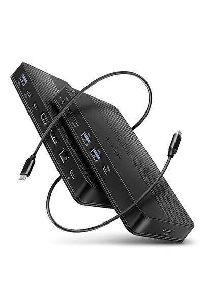 Axagon Σταθμός σύνδεσης USB-C με HDMI/DisplayPort 4K, PD, Ethernet και υποστή...