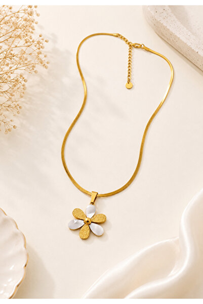 Archhazel Jewelery Steel Daisy Model Necklace
