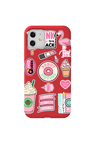 Other Apple iPhone 11 Donut disturb Red Colored Silicone TPU Θήκη