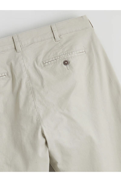 LC Waikiki Beige Slim Fit Gabardine Men's Chino Trousers