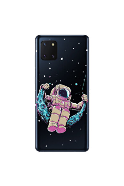 Other Samsung Note 10 Lite Astronaut swinging on the moon Transparent Silicon...