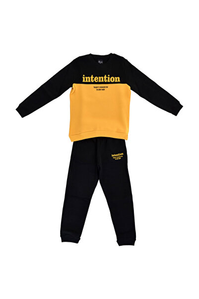 Target Set din fleece pentru copii, cu bluză cu guler rotund și pantaloni cu ...